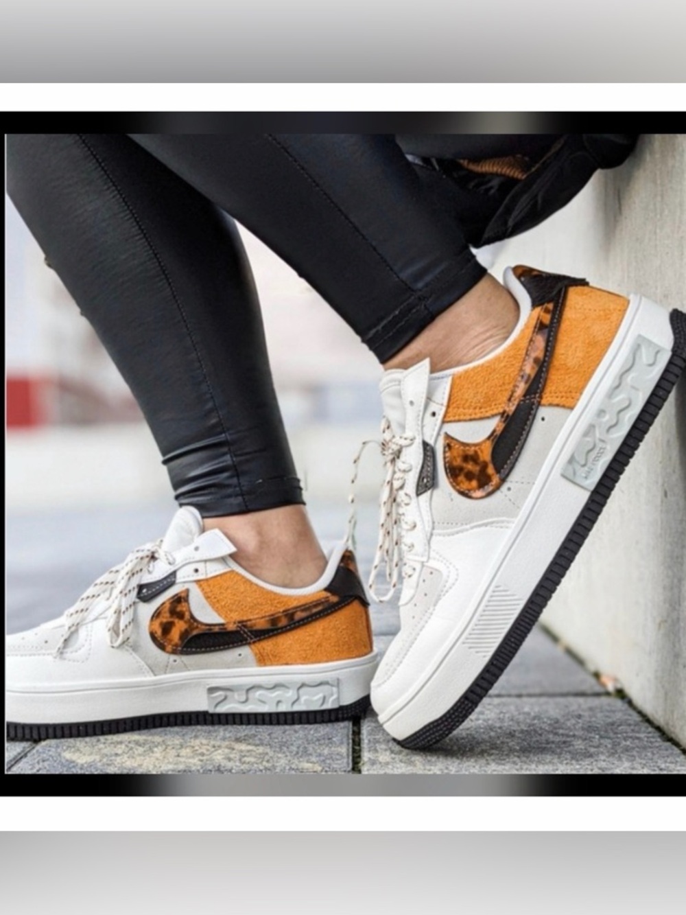No box Nike Air Force 1 Fontanka WM "Tortoise Shell" DR0151-001 Women’s US 6